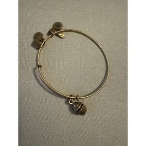 Alex and Ani Cupcake Charm Gold Bracelet Bangle‎